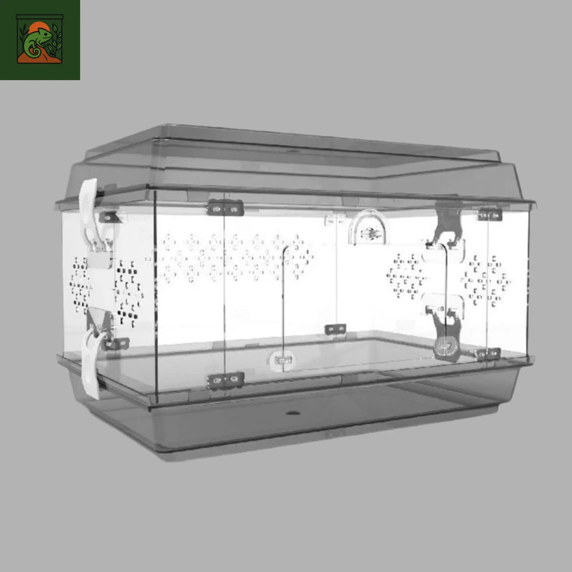Habitat Cristal – Enclos Transparent Sécurisé pour Reptiles et Invertébrés 