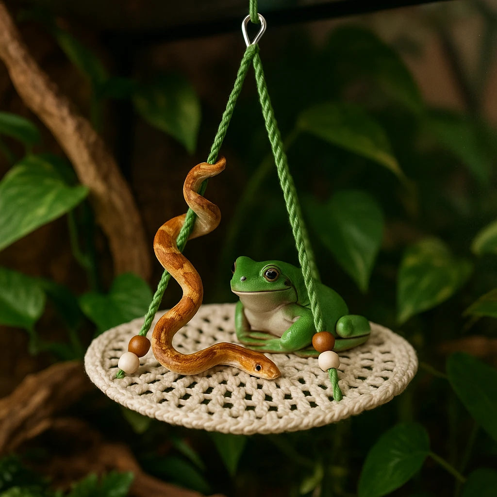 Hamac Suspendu a terrarium en Coton pour Reptiles 