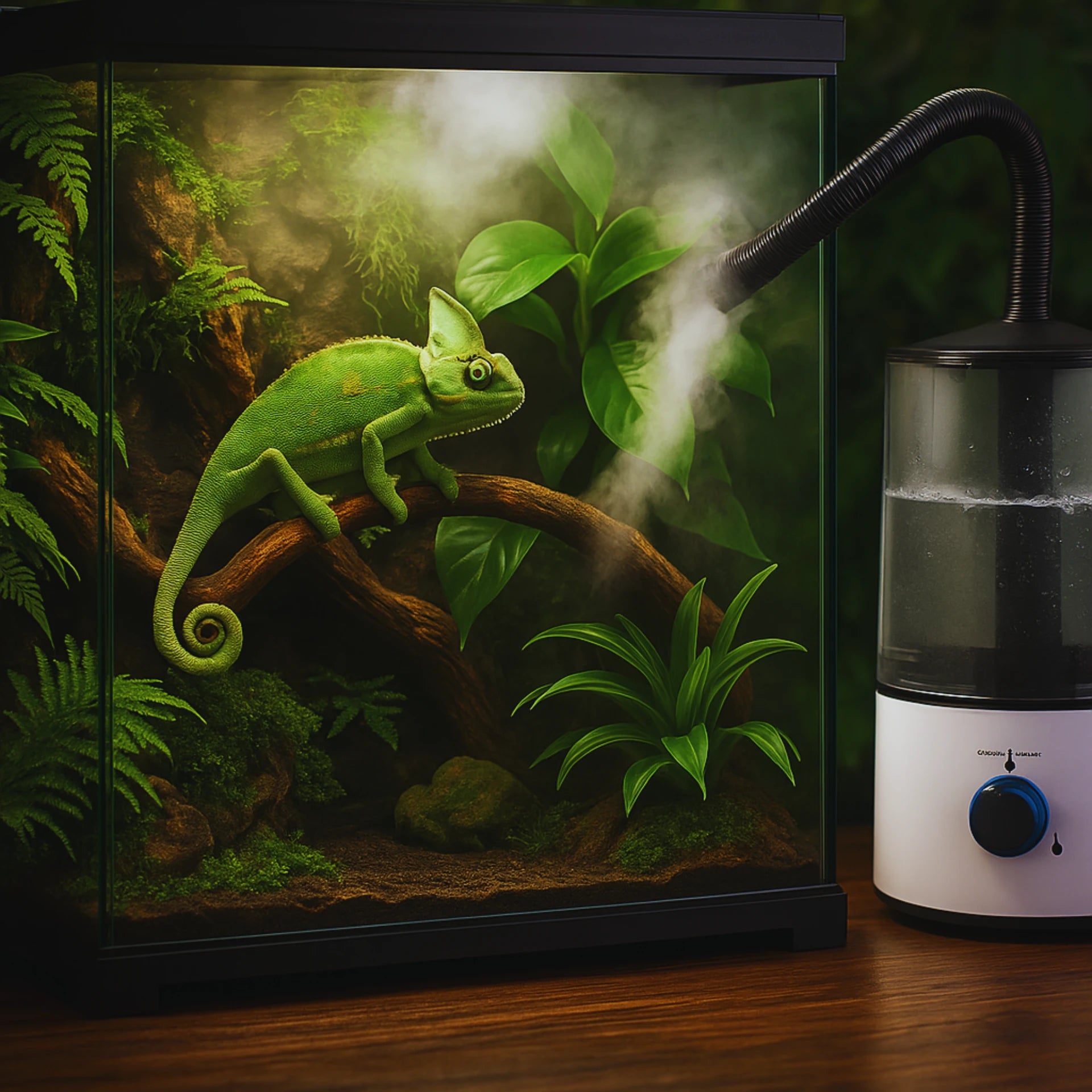 Humidificateur Ultrasonique pour Terrarium – 4L Silencieux & Réglable 