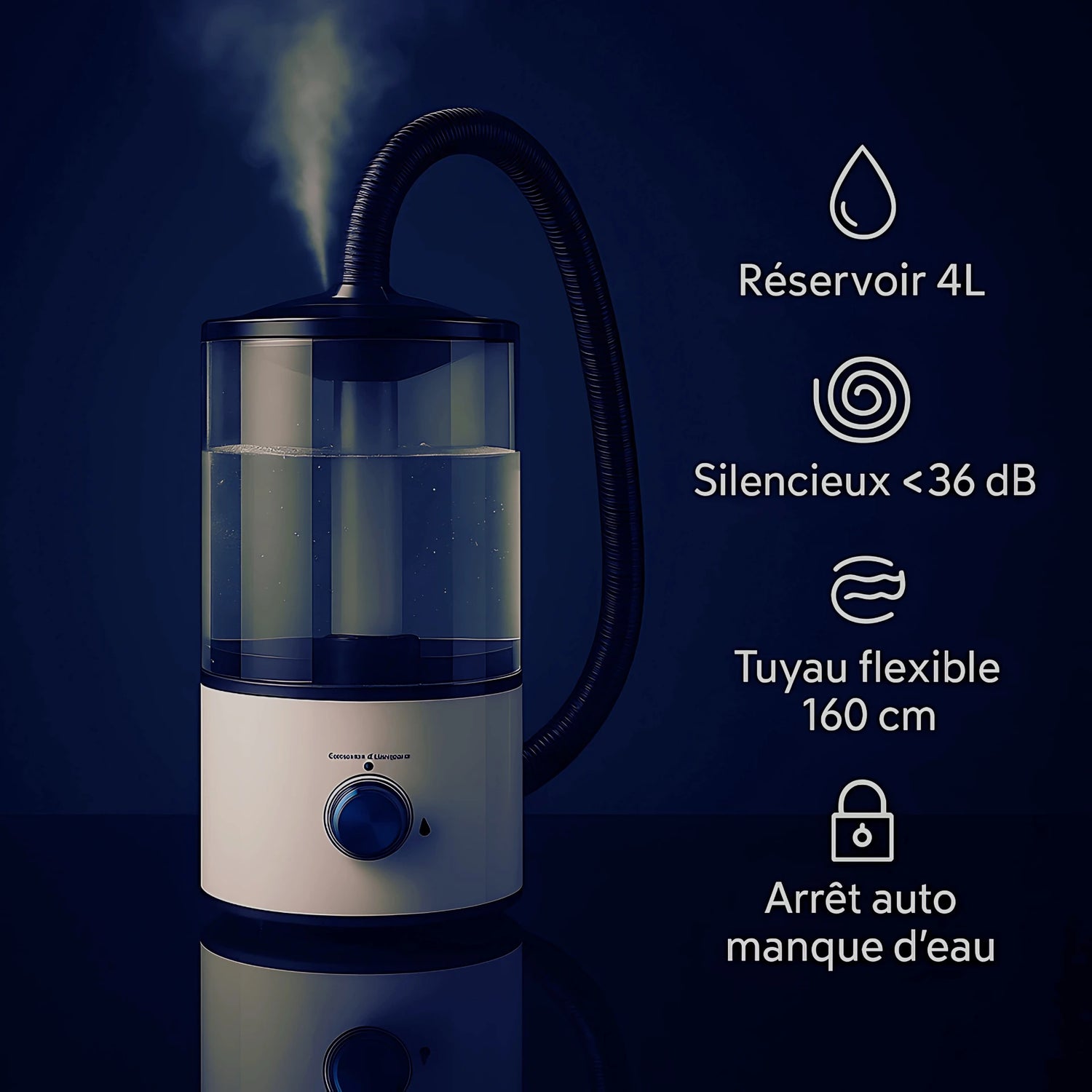 Humidificateur Ultrasonique pour Terrarium – 4L Silencieux & Réglable 