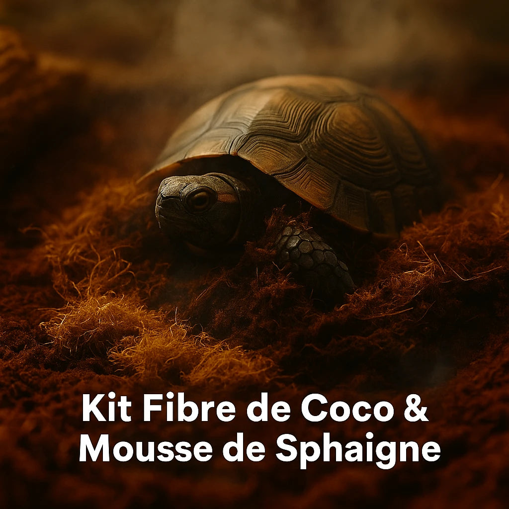 Kit- Fibre de Coco pour Terrarium et Mousse de Sphaigne 