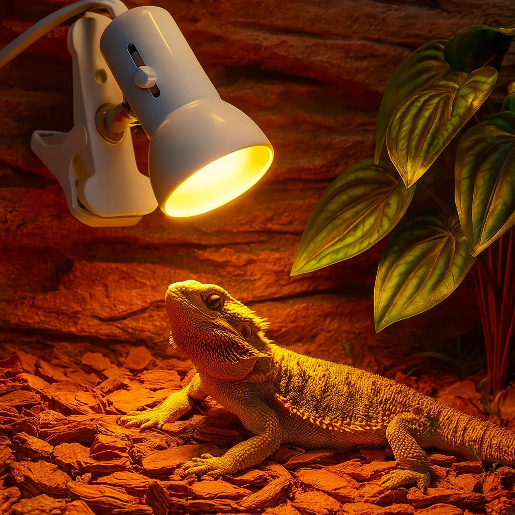 Lampe Chauffante 360° pour Terrarium – Avec Support 