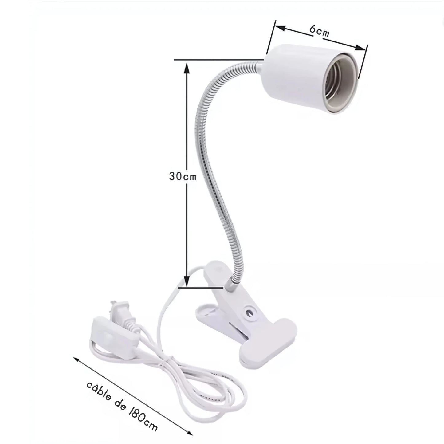 Lampe Chauffante Réglable pour Terrarium 