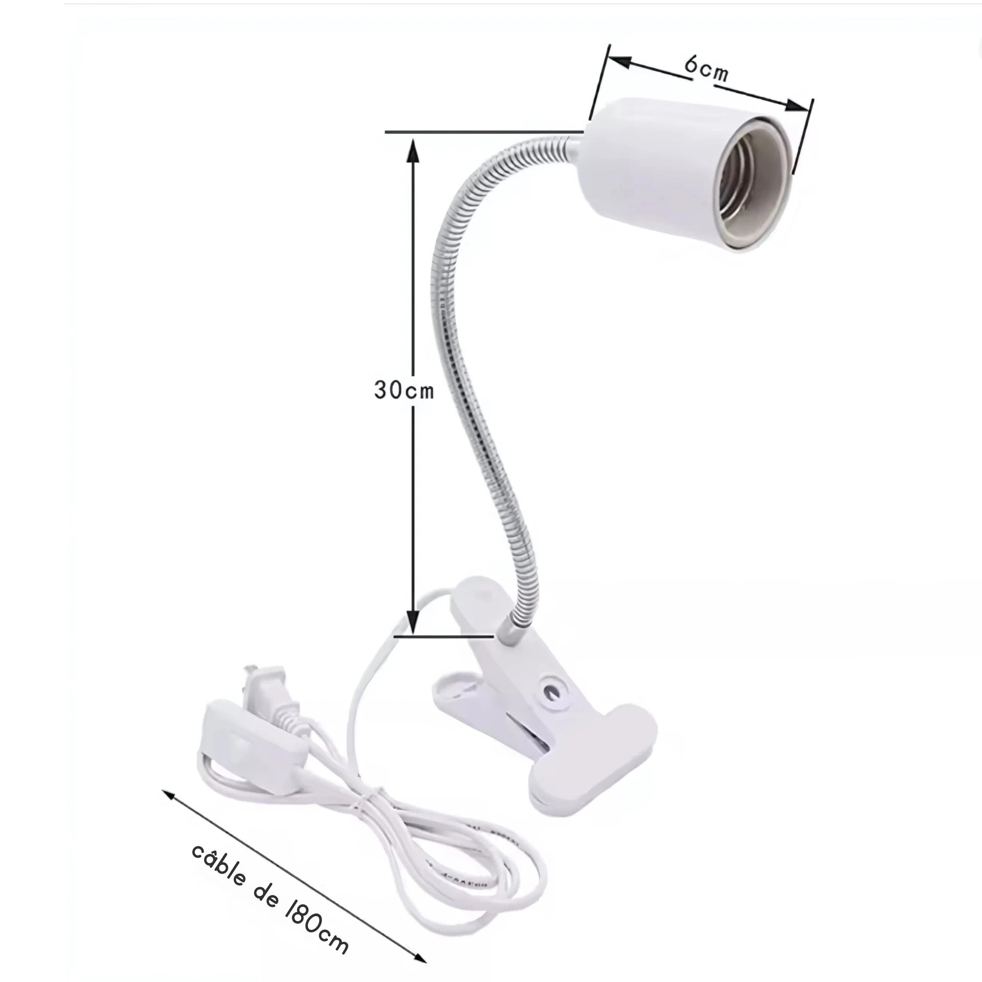 Lampe Chauffante Réglable pour Terrarium 