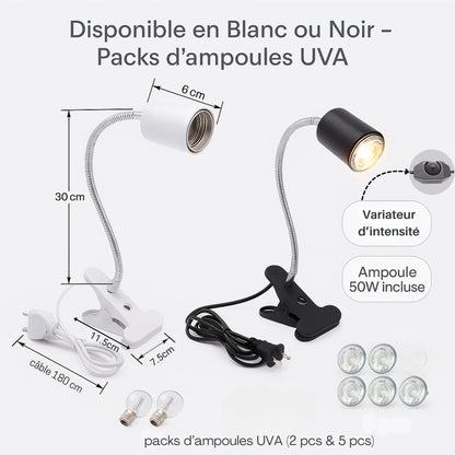 Lampe Chauffante Réglable pour Terrarium 