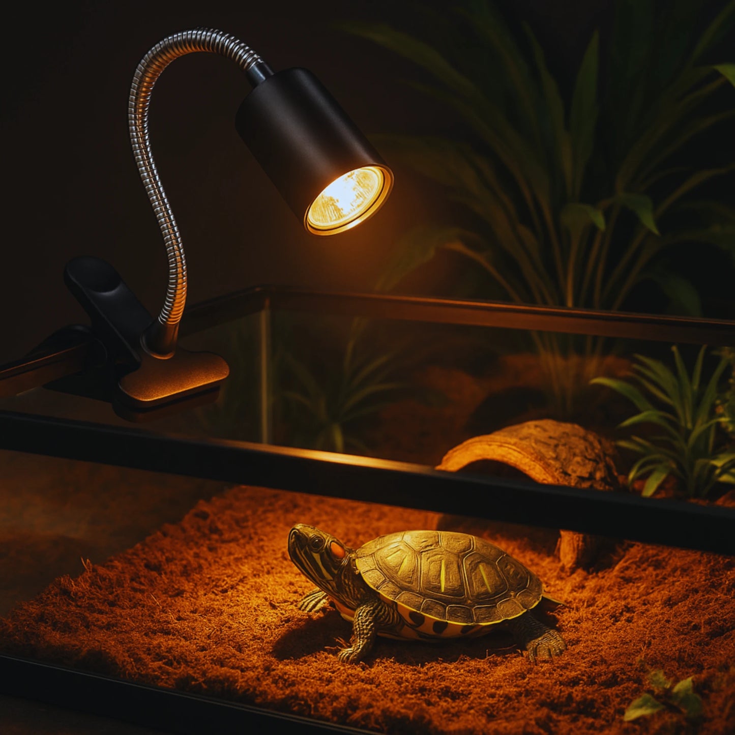 Lampe Chauffante pour Terrarium à Pince – Bras Flexible & Variateur 
