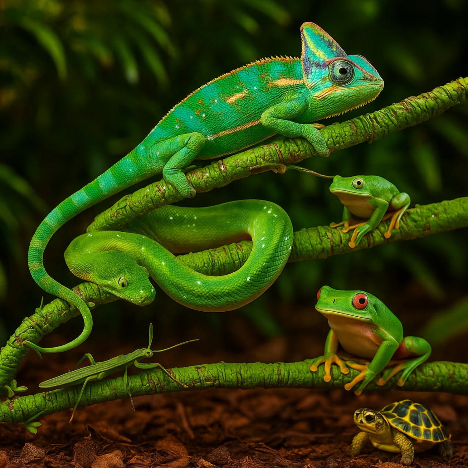 Liane Artificielle Souple pour Terrarium 