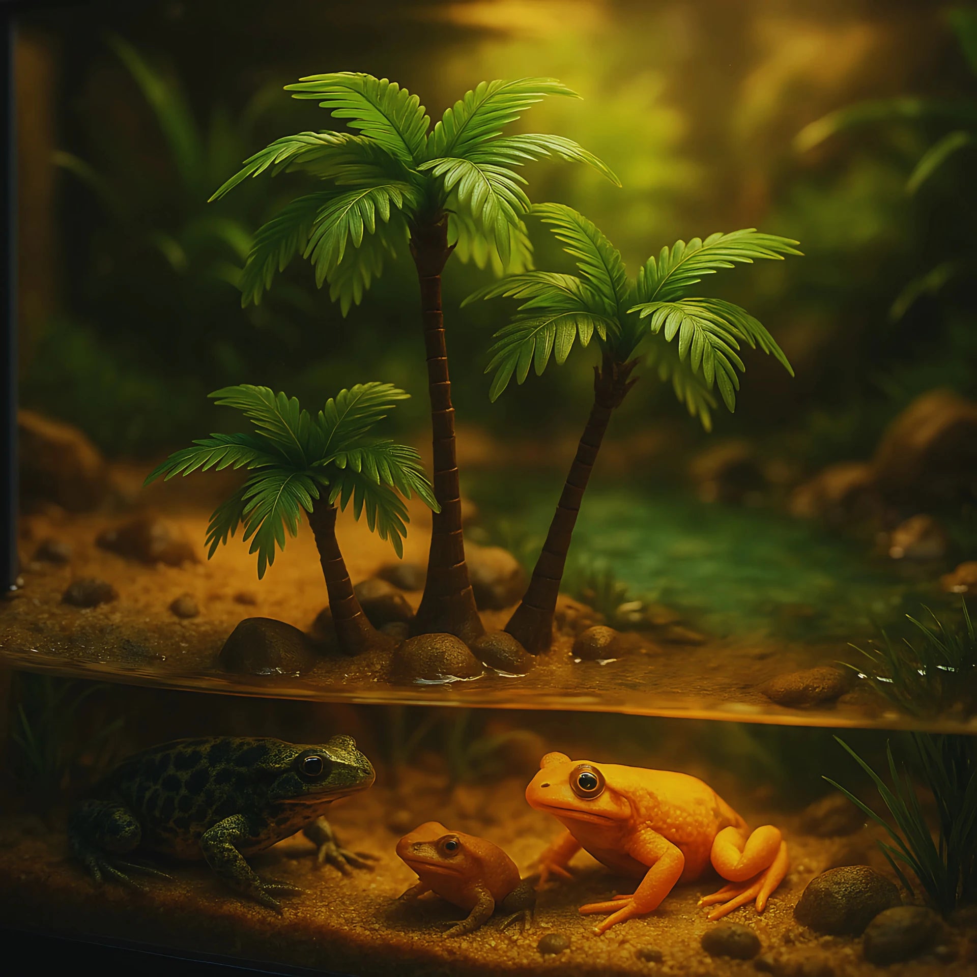 Mini Palmiers Artificiels pour Terrarium – Décor Tropical 