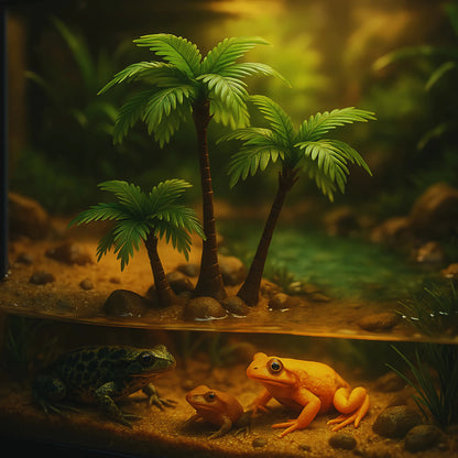 Mini Palmiers Artificiels pour Terrarium – Décor Tropical 
