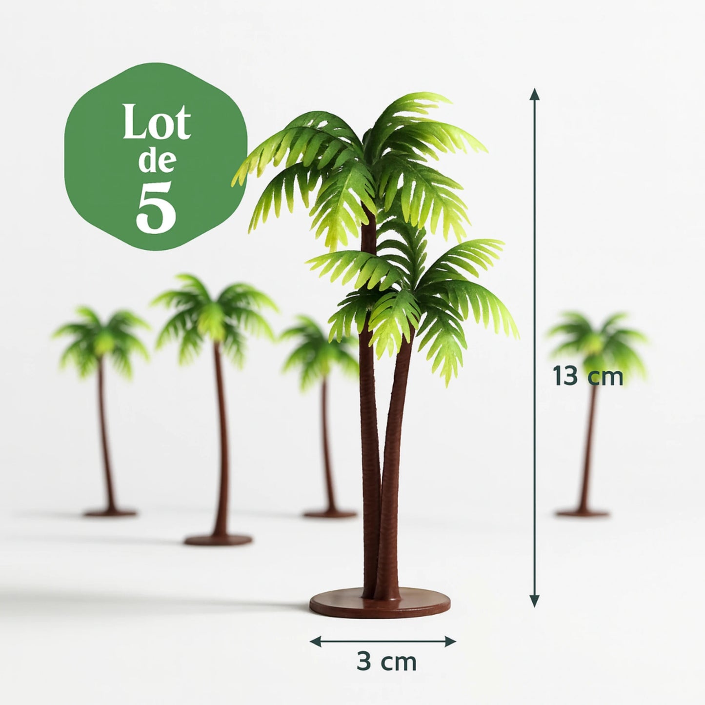 Mini Palmiers Artificiels pour Terrarium – Décor Tropical 