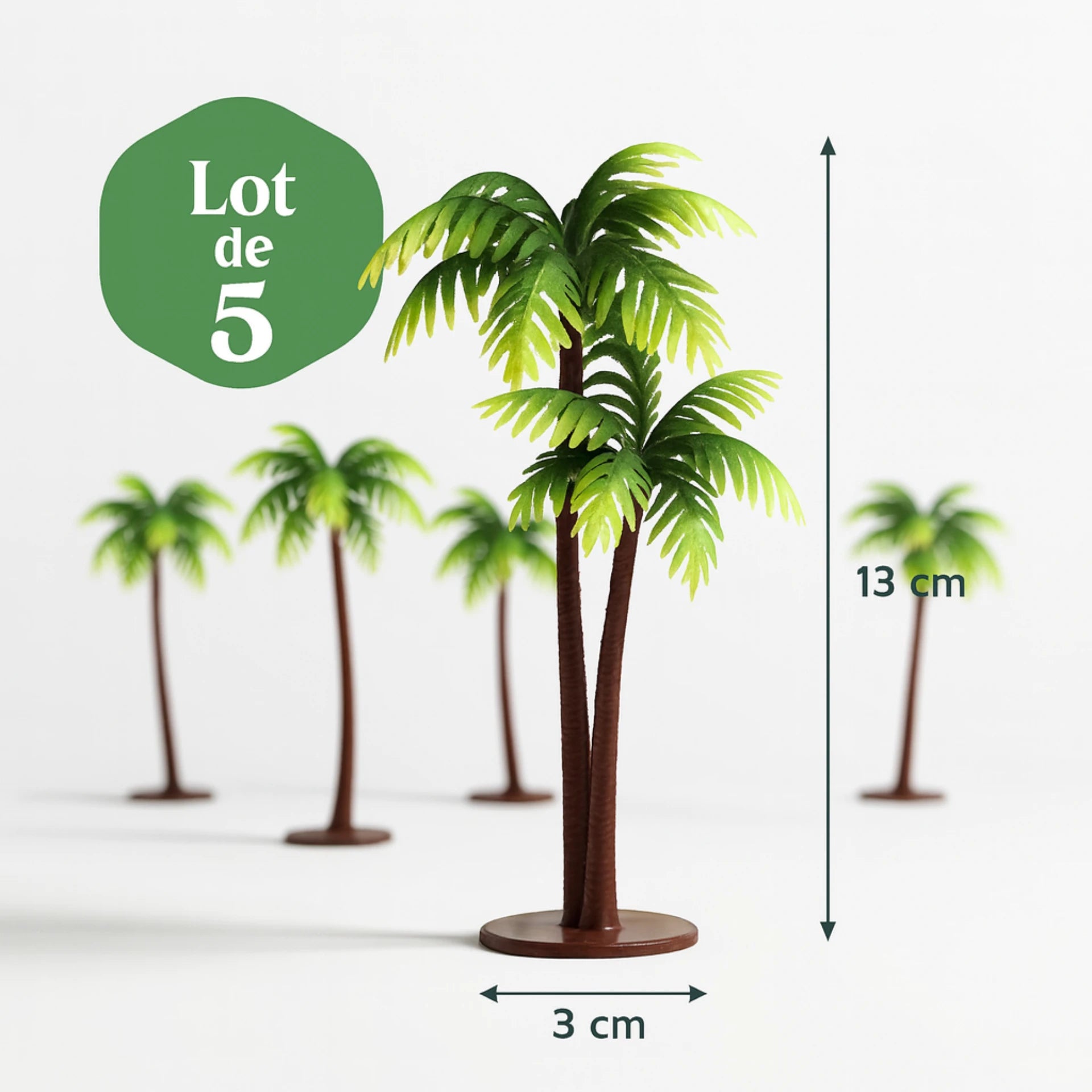 Mini Palmiers Artificiels pour Terrarium – Décor Tropical 