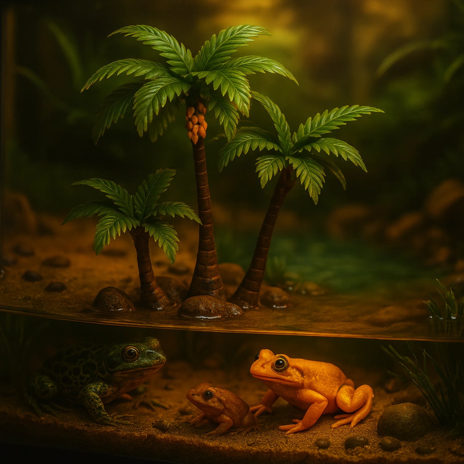 Mini Palmiers Artificiels pour Terrarium – Décor Tropical 