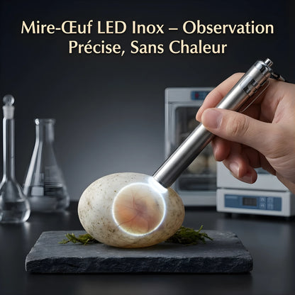 Mire Œuf LED pour Reptiles et Terrarium 