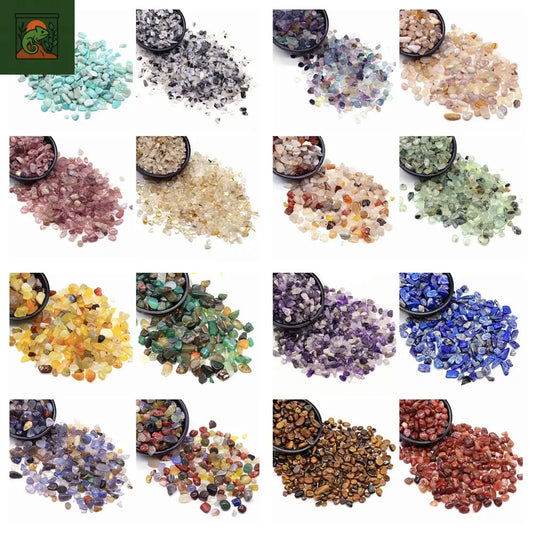 Natural Stones Gravel Crystals Chip Quartz Minerals Reiki Healing Tumbled Agate Specimen Collection Gemstone Home Aquarium Decor 