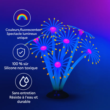 Plante Corail Fluorescente pour Terrarium – Décoration Lumineuse 