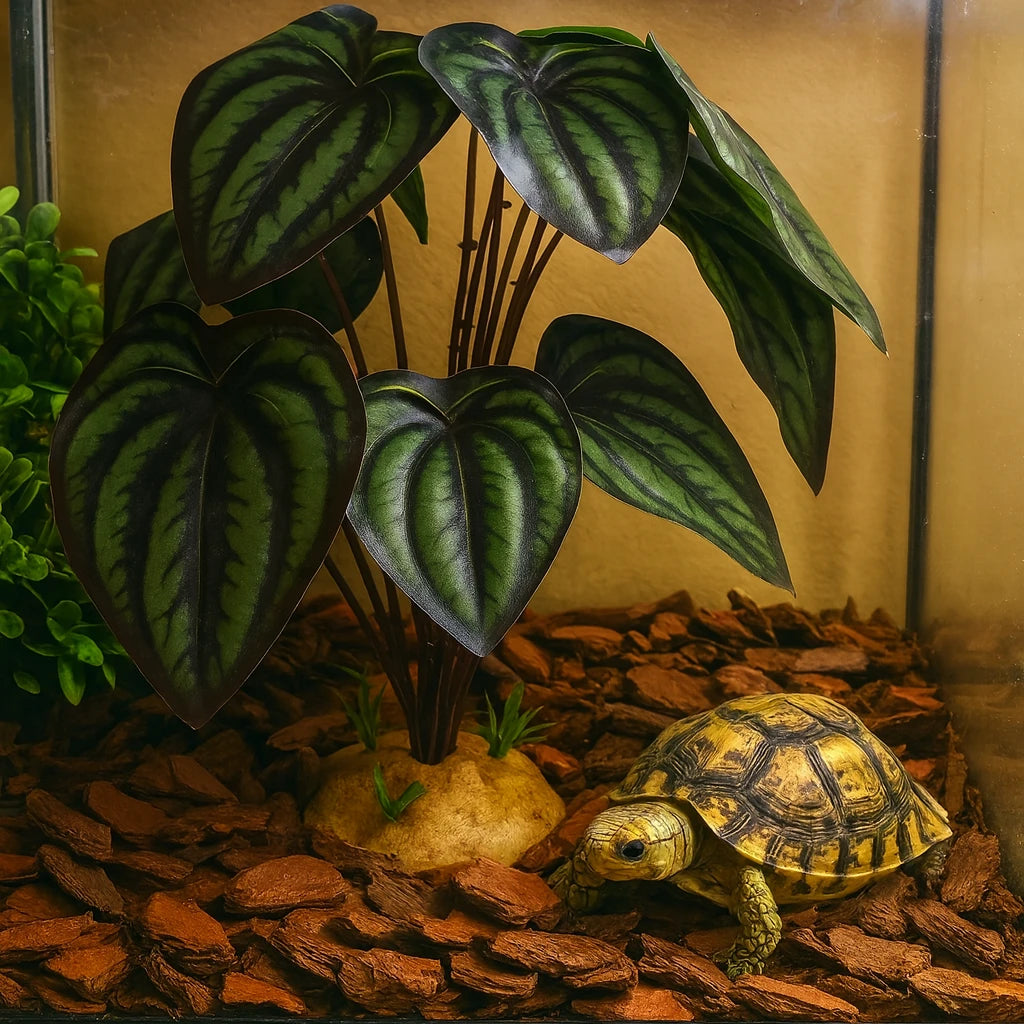 Plante Tropicale pour Terrarium – Feuillage Artificiel Réaliste 