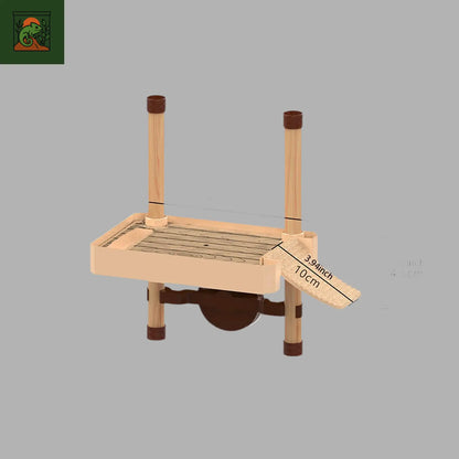 Plateforme Flottante pour Tortue – Rampe d’Escalade et Zone de Repos pour Terrarium Aquatique - LeTerrarium