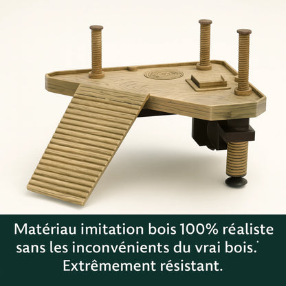 Plateforme pour Tortue – Rampe et Zone de Repos pour Terrarium 