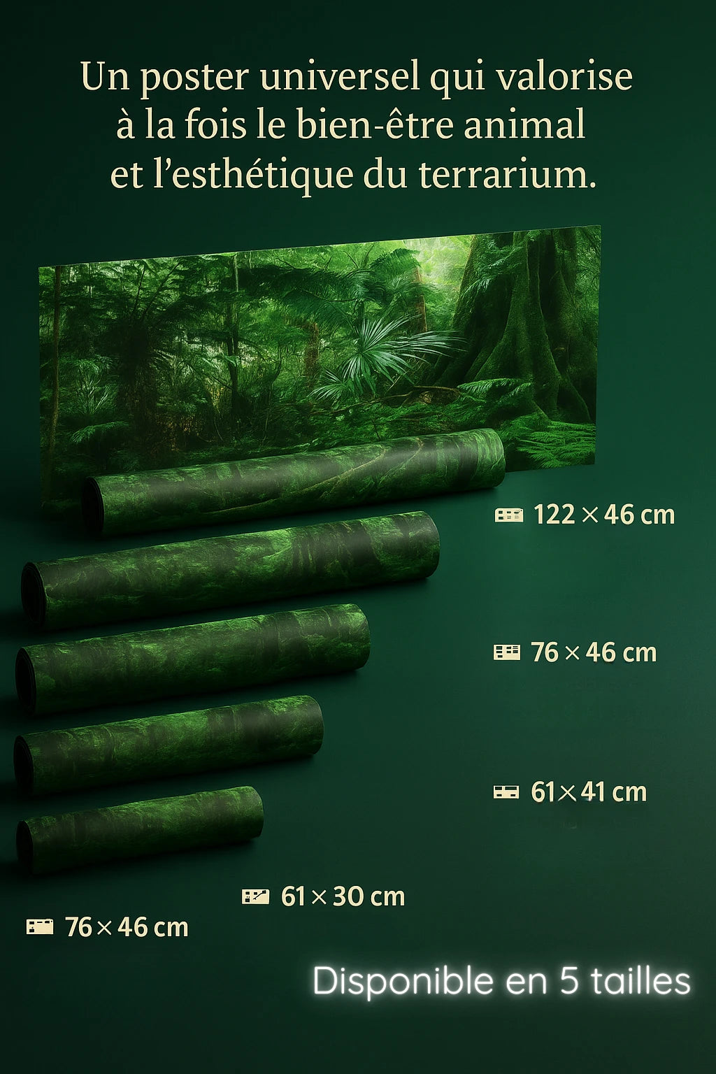 Poster de Fond 3D pour Terrarium 