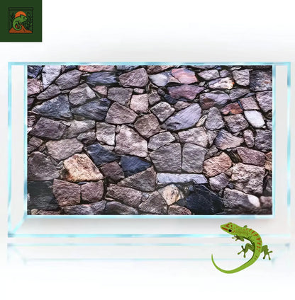 Poster de Fond pour Terrarium - Style roche 3D 