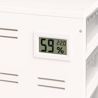 Terrarium Vertical à 4 Tiroirs avec Chauffage et Hygromètre 