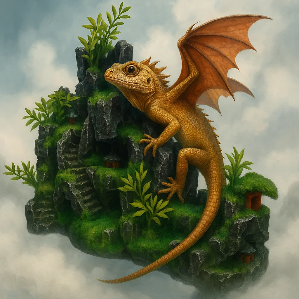 Rocher Suspendu en Résine pour Terrarium – Décor Montagneux 