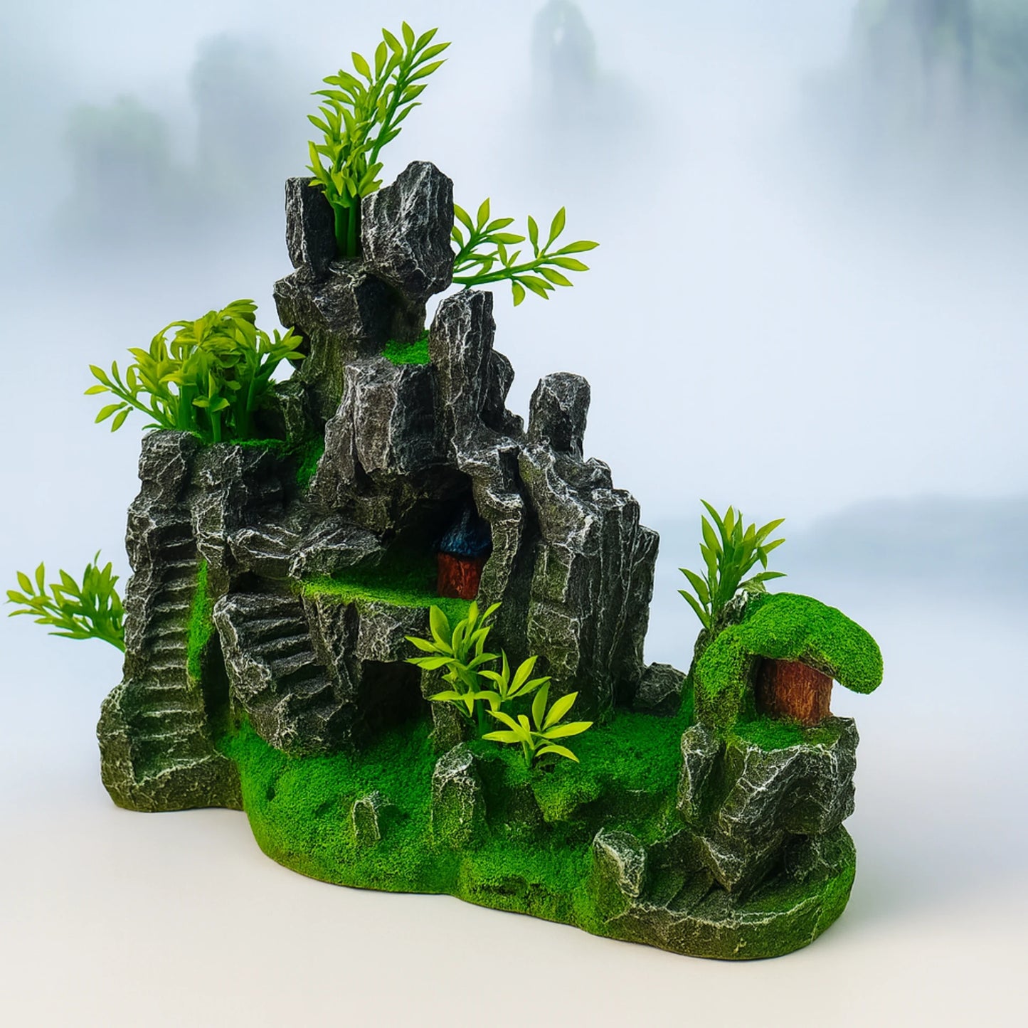 Rocher Suspendu en Résine pour Terrarium – Décor Montagneux 