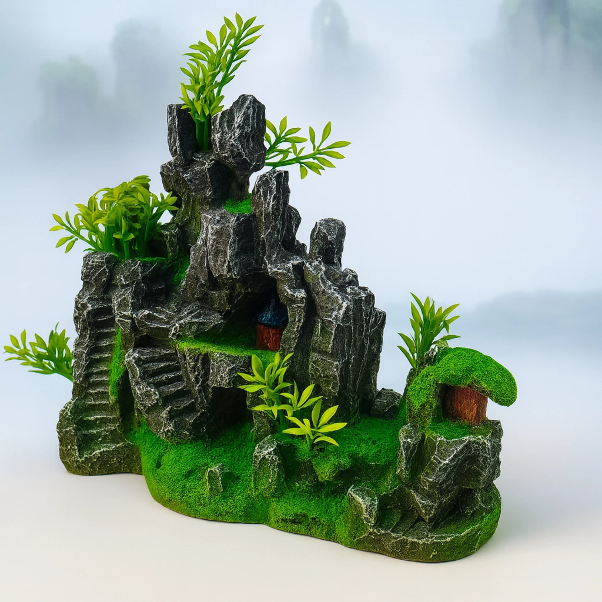 Rocher Suspendu en Résine pour Terrarium – Décor Montagneux 