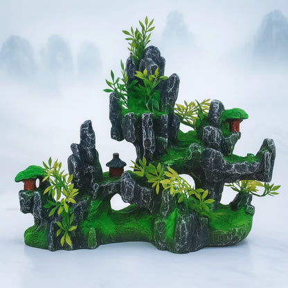 Rocher Suspendu en Résine pour Terrarium – Décor Montagneux 