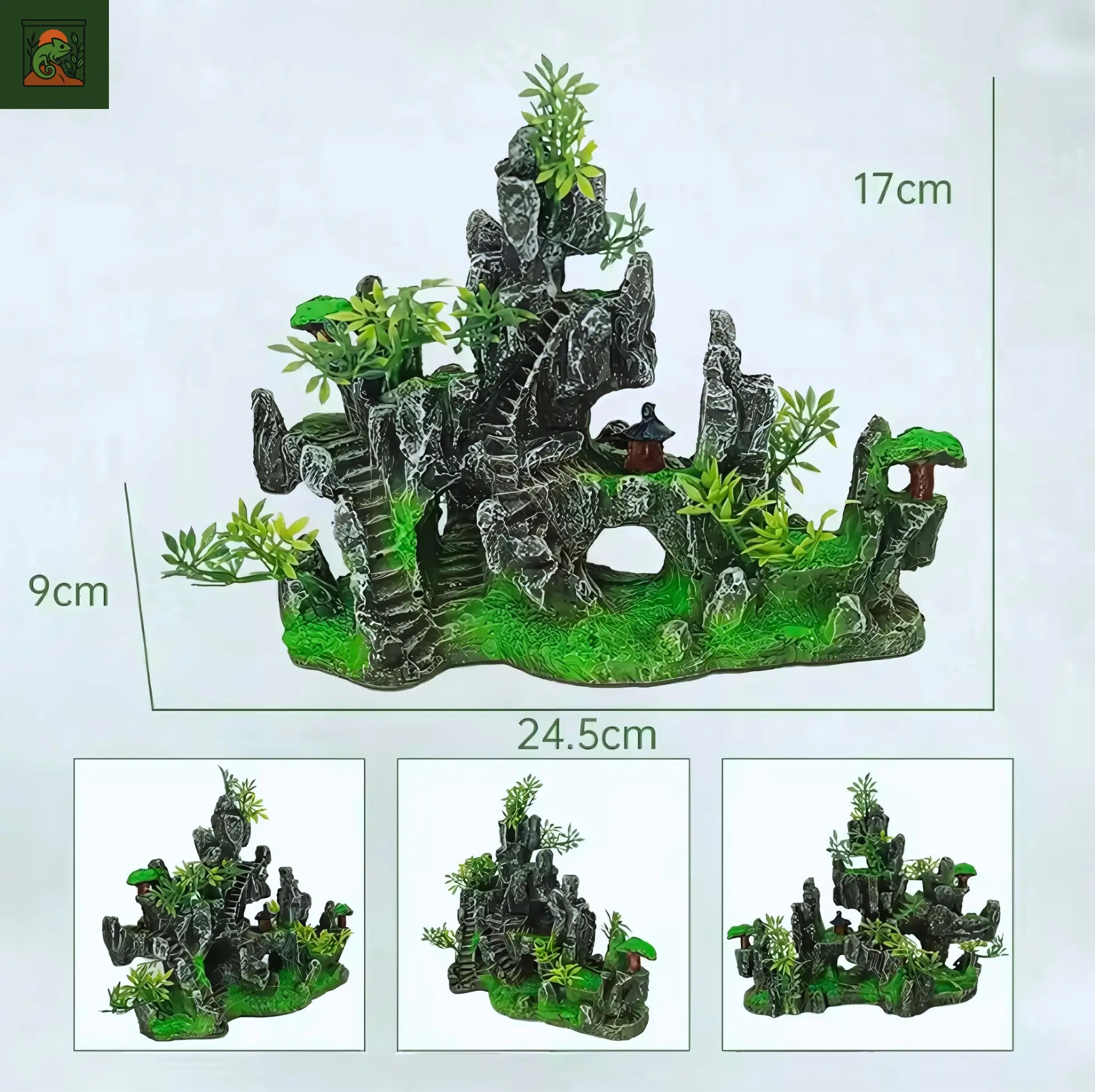 Rocher Suspendu en Résine pour Terrarium – Décor Montagneux 