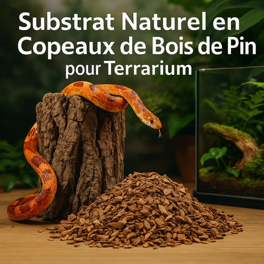Substrat Naturel en Copeaux de Bois de Pin pour Terrarium 