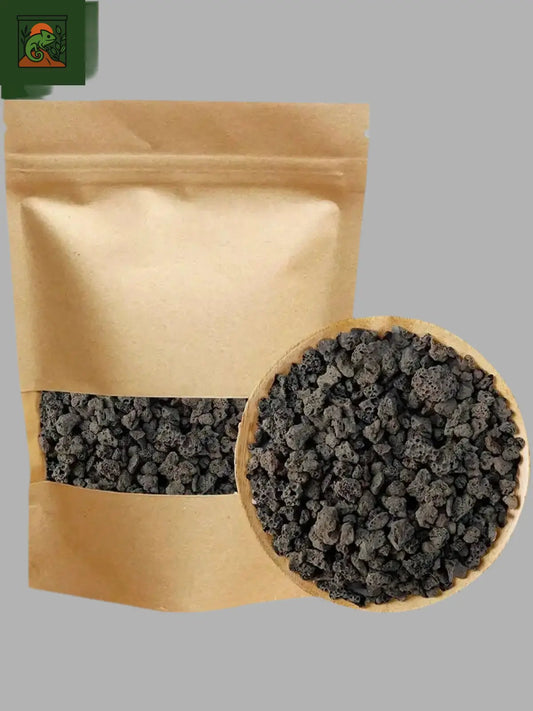 Substrat Naturel pour Terrarium – Roche de Lave Horticole Noire 
