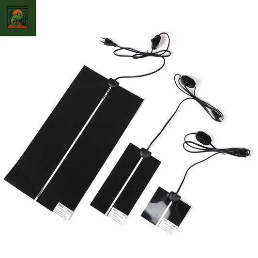 Heart chauffants pour terrarium, reptiles, polymères thermiques, tapis chauffants pour animaux de compagnie grimpants, régulateur de température réglable, UE, États-Unis, 5-45W 