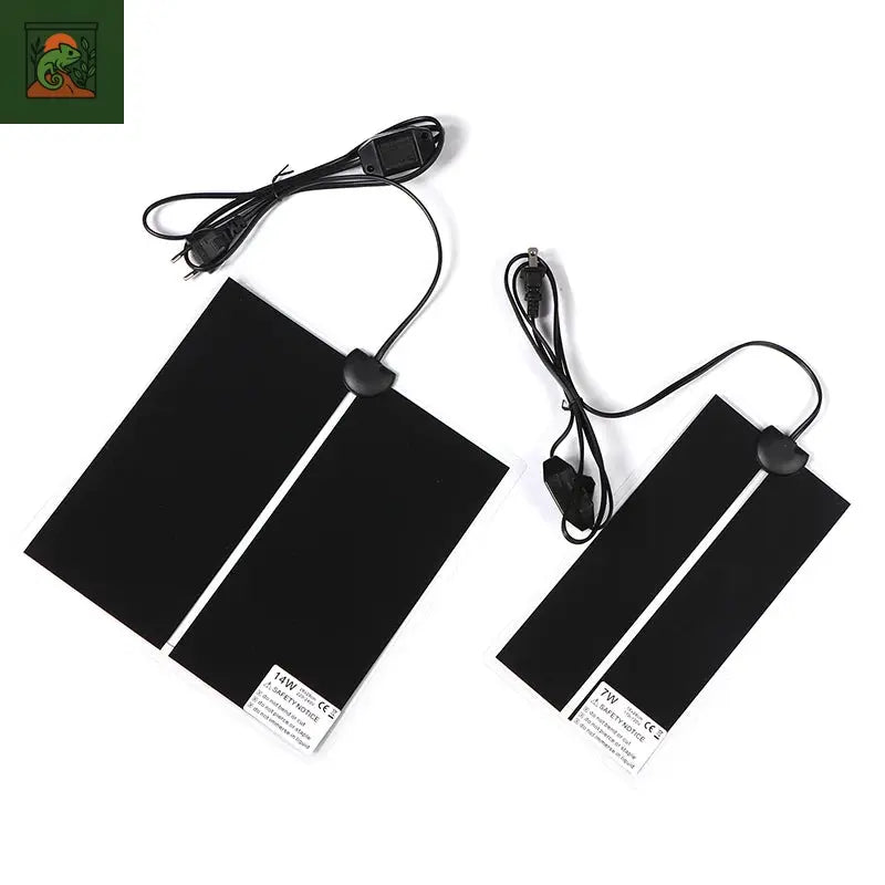 Heart chauffants pour terrarium, reptiles, polymères thermiques, tapis chauffants pour animaux de compagnie grimpants, régulateur de température réglable, UE, États-Unis, 5-45W 
