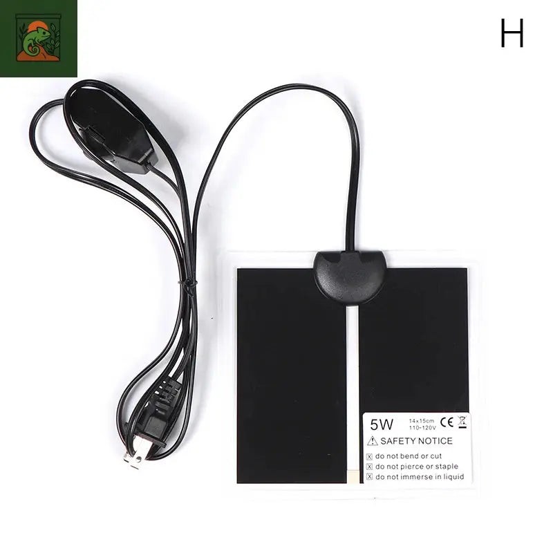 Heart chauffants pour terrarium, reptiles, polymères thermiques, tapis chauffants pour animaux de compagnie grimpants, régulateur de température réglable, UE, États-Unis, 5-45W 