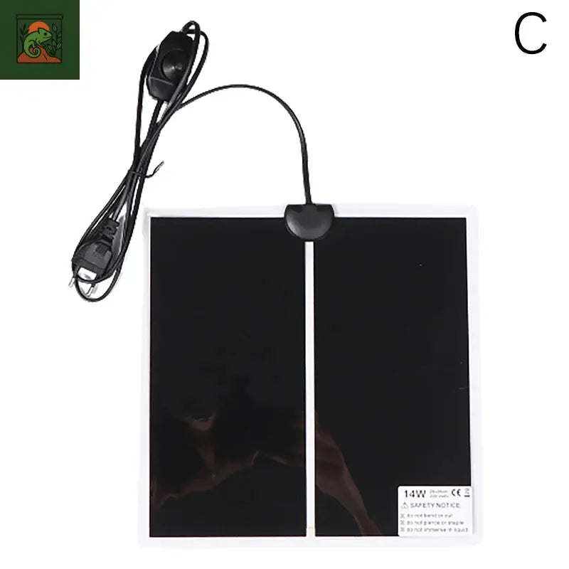 Heart chauffants pour terrarium, reptiles, polymères thermiques, tapis chauffants pour animaux de compagnie grimpants, régulateur de température réglable, UE, États-Unis, 5-45W 