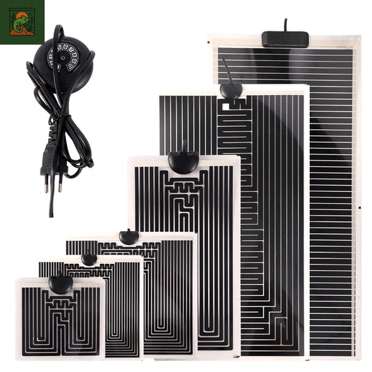 Tapis chauffant pour Reptiles 5-45W, coussinets chauffants pour animaux de compagnie, contrôleur de température réglable, fournitures pour Reptiles, coussin chauffant chaud pour plantes 
