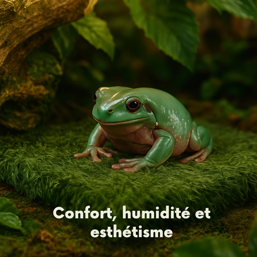 Tapis de Fond en Mousse naturelle pour Terrarium 