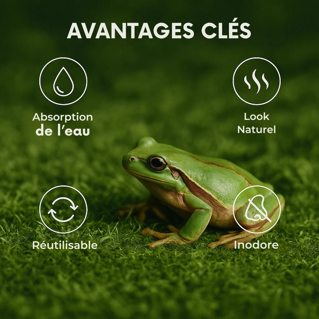Tapis de Fond en Mousse naturelle pour Terrarium 