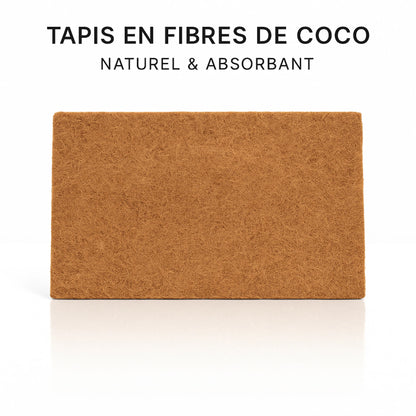 Tapis de fibres de coco pour terrarium – Sol naturel et absorbant 