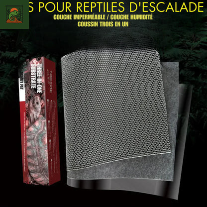 Tapis de Fond 3-en-1 pour Terrarium