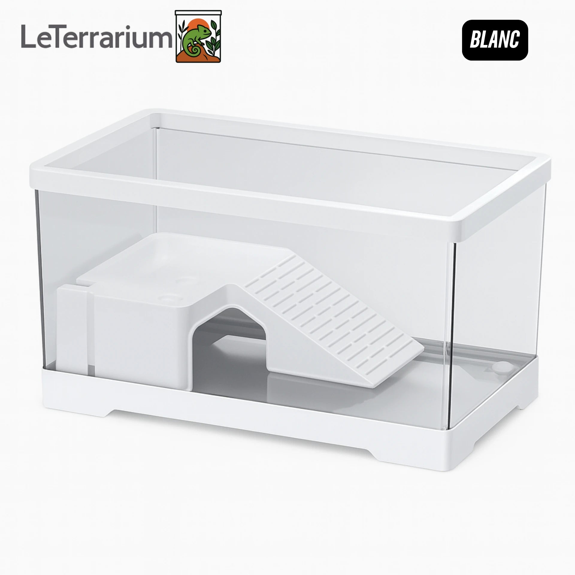 Terrarium Acrylique Tortue – Avec Rampe et Drainage Intégré 