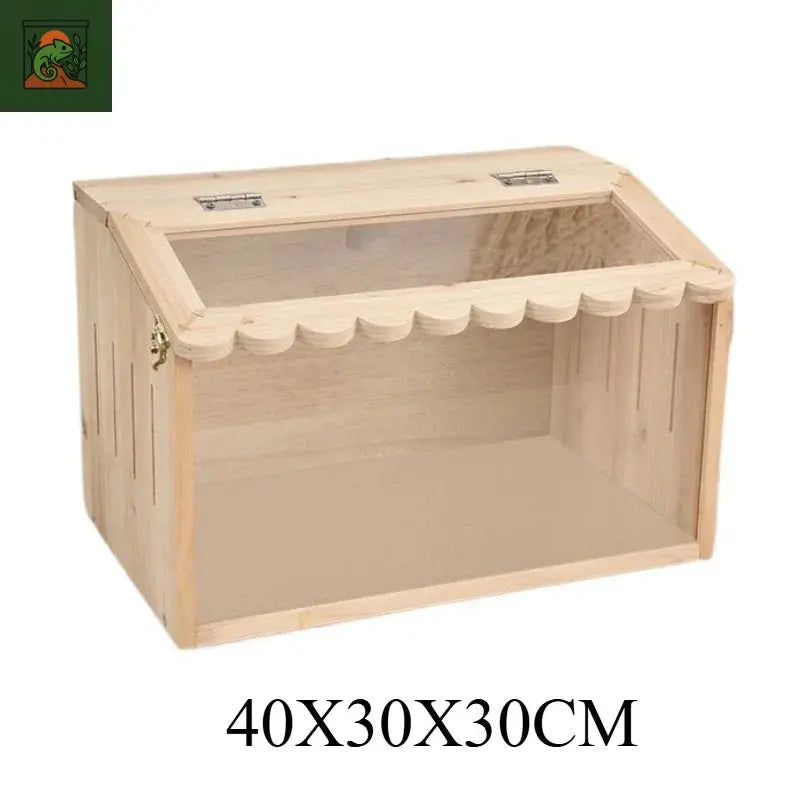 Niche de Lézard en Bois Massif Acrylique, Grande Boîte d'Incubateur de Reptile, Tarantule, Araignée, Terrarium, Hamster, Gecko 