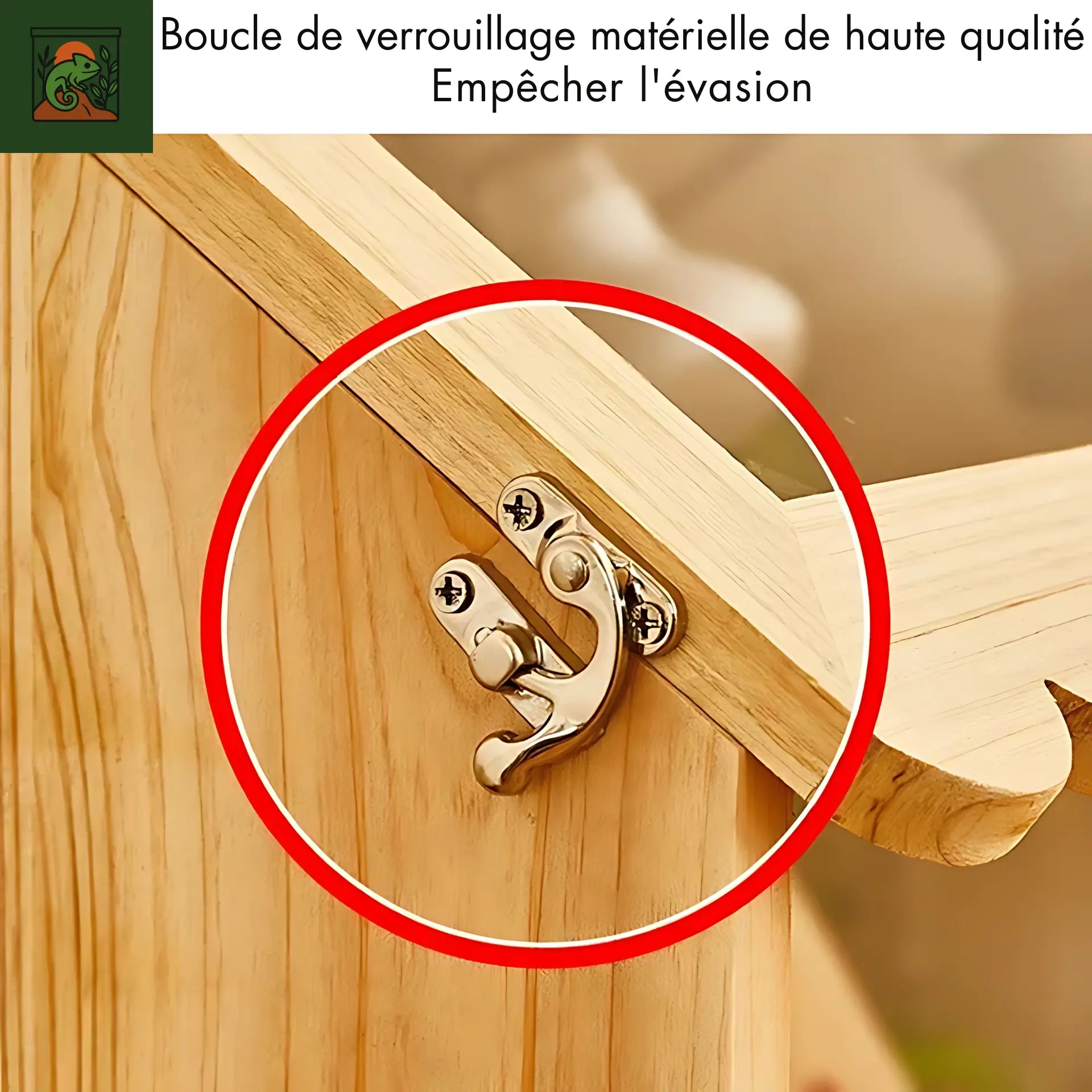 Niche de Lézard en Bois Massif Acrylique, Grande Boîte d'Incubateur de Reptile, Tarantule, Araignée, Terrarium, Hamster, Gecko 