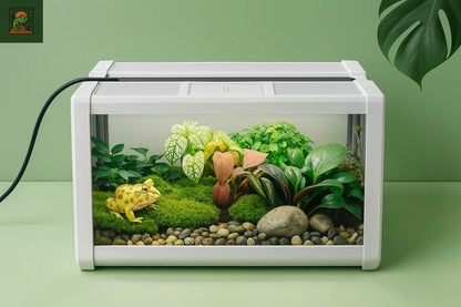 Terrarium de Cages pour Reptiles, habititat ventilé anti-fuite, parc d'alimentation Portable pour tortue, araignée, serpent, grenouilles 