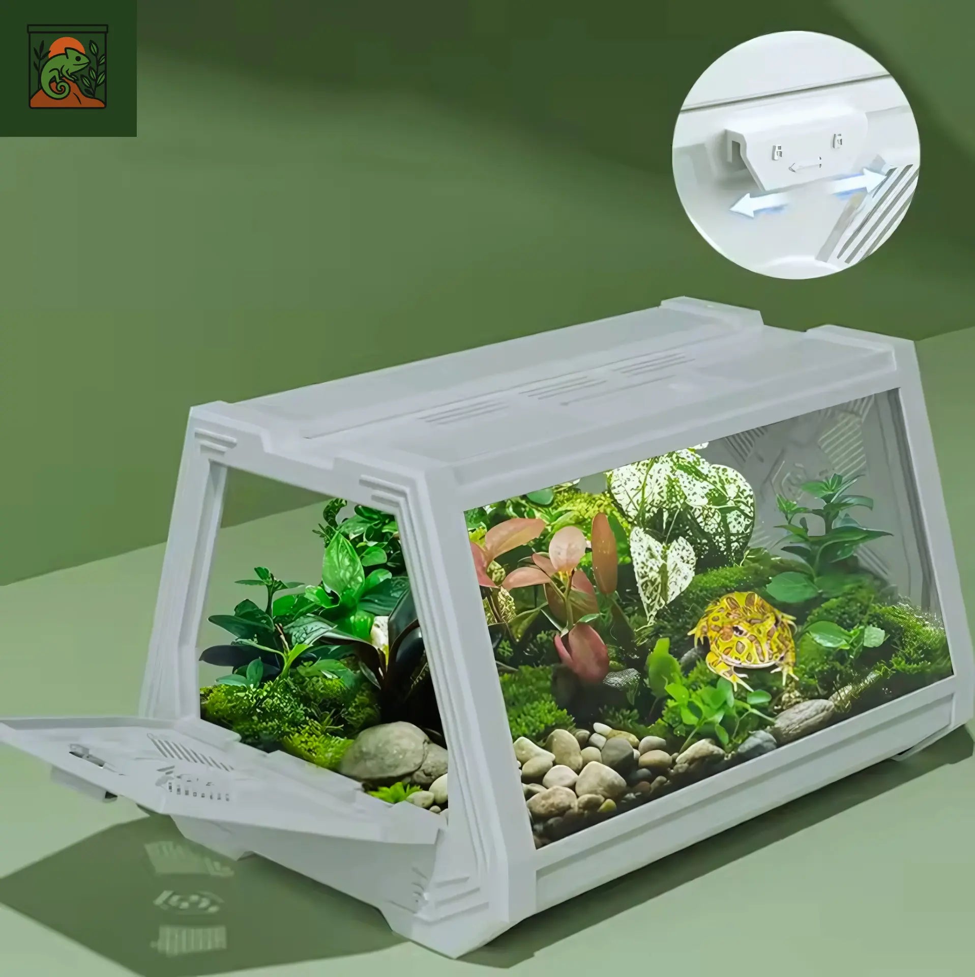 Terrarium Compact – Habitat Portable et Sécurisé 