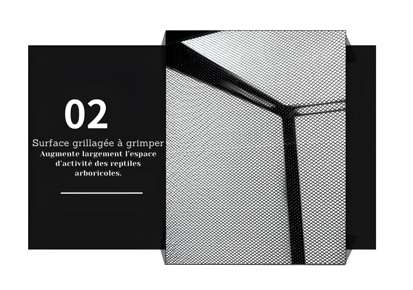 Terrarium Grillagé en Aluminium pour Reptiles 