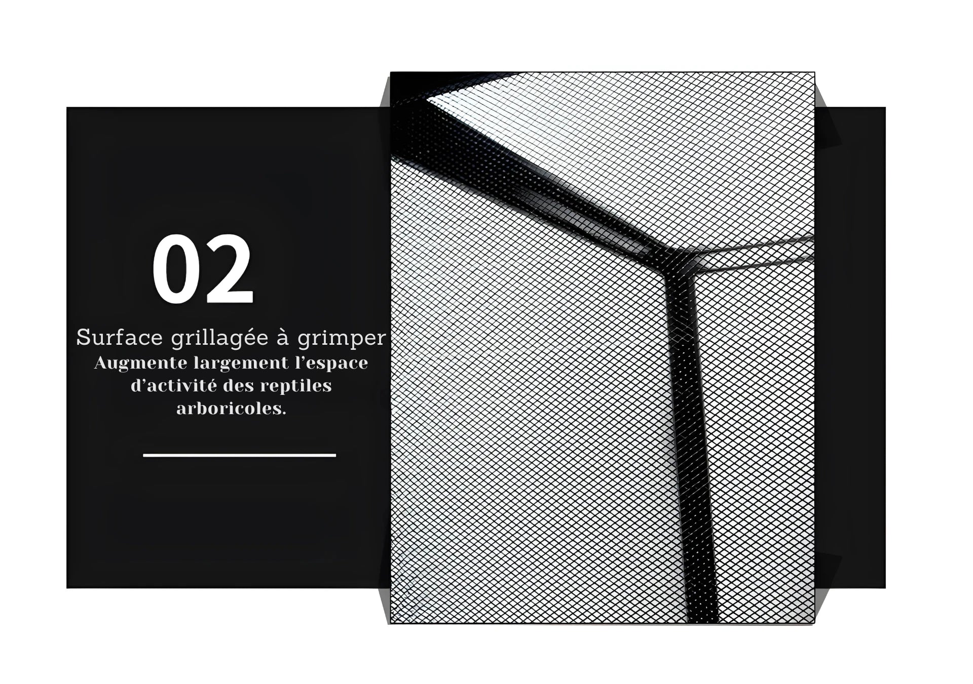 Terrarium Grillagé en Aluminium pour Reptiles 