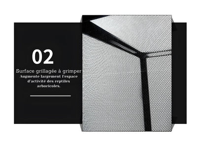 Terrarium Grillagé en Aluminium pour Reptiles 