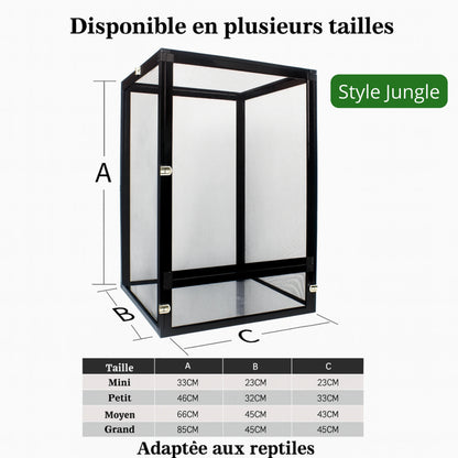 Terrarium Grillagé en Aluminium pour Reptiles 